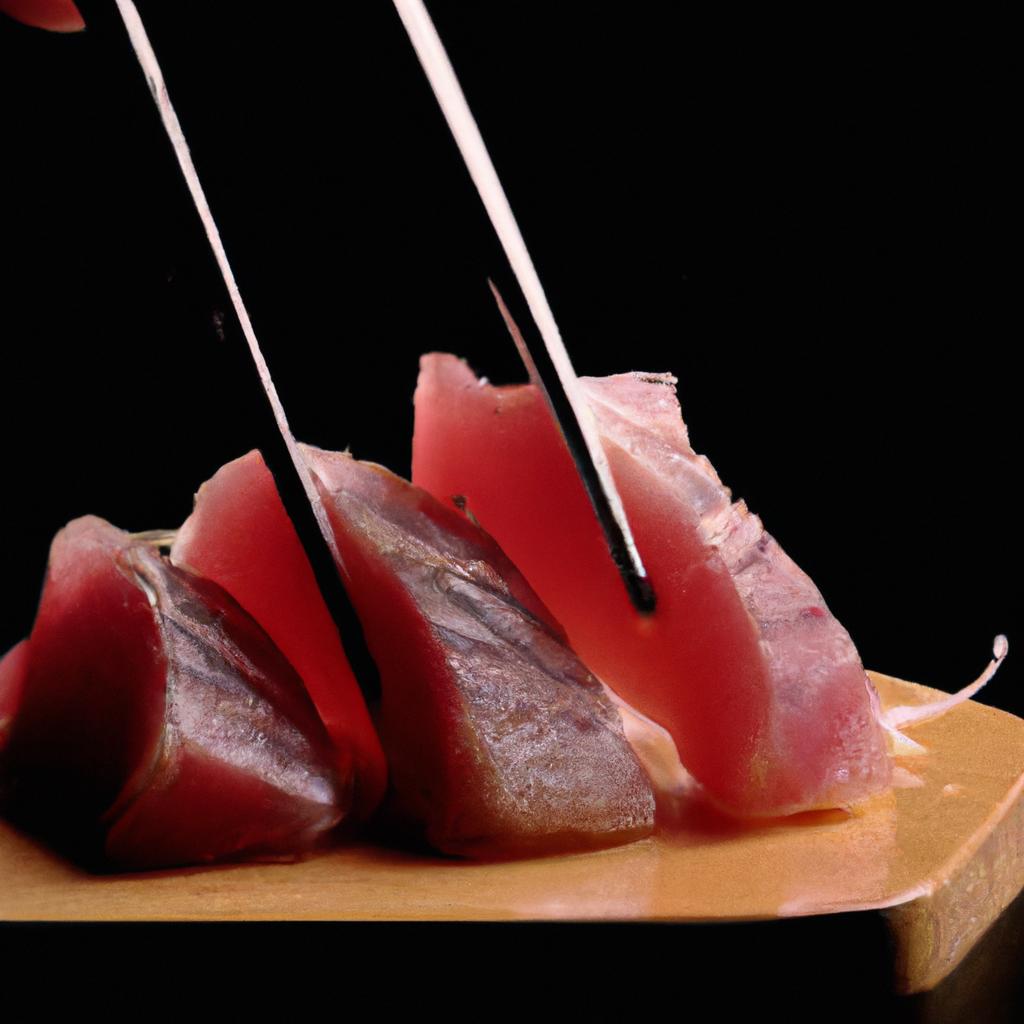 新鮮なマグロ料理の数々