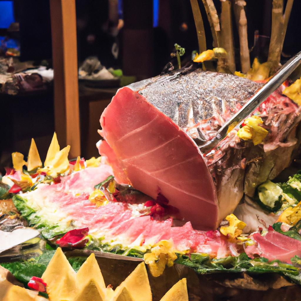 特別な体験:マグロ解体ショー
