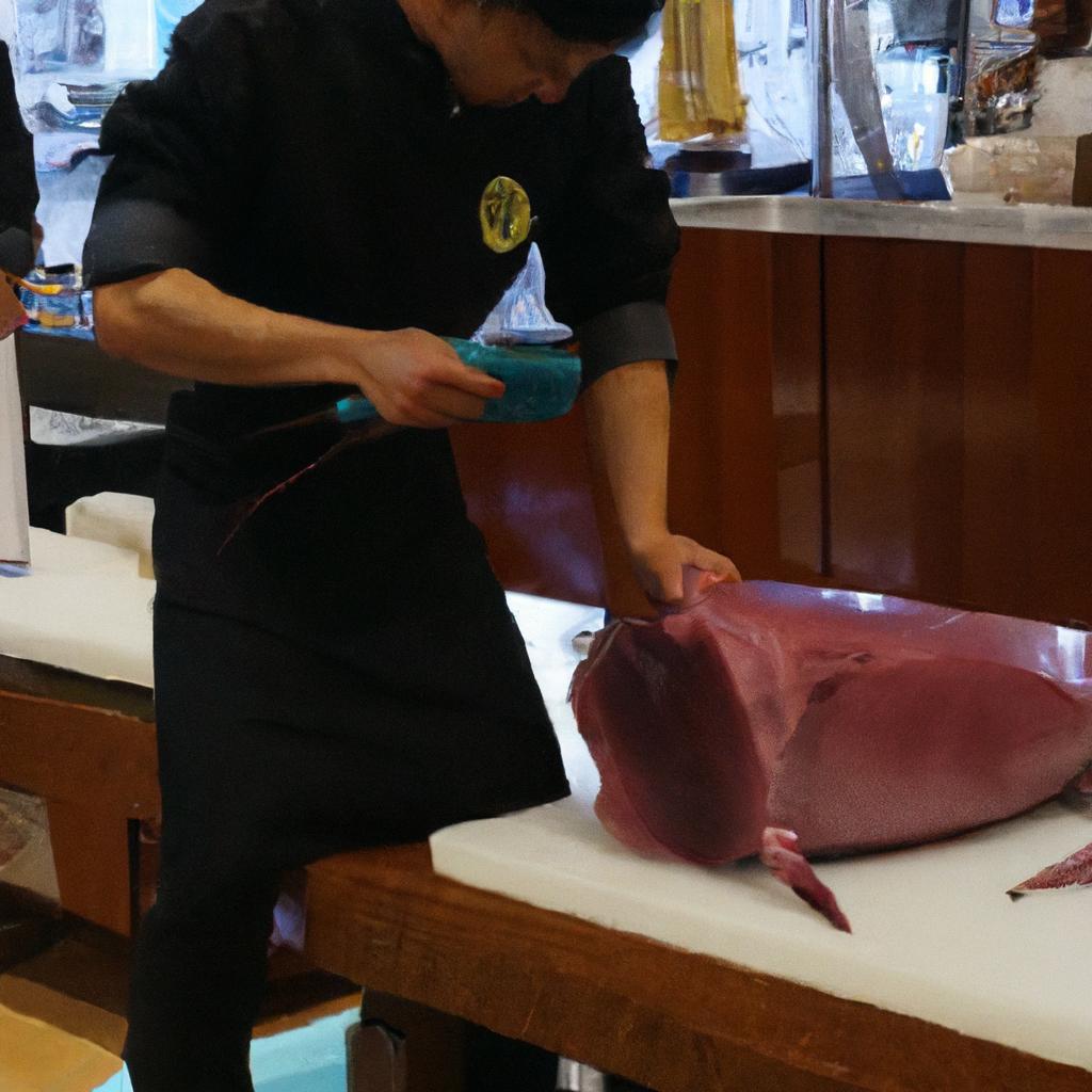 特別な体験！マグロ解体ショー