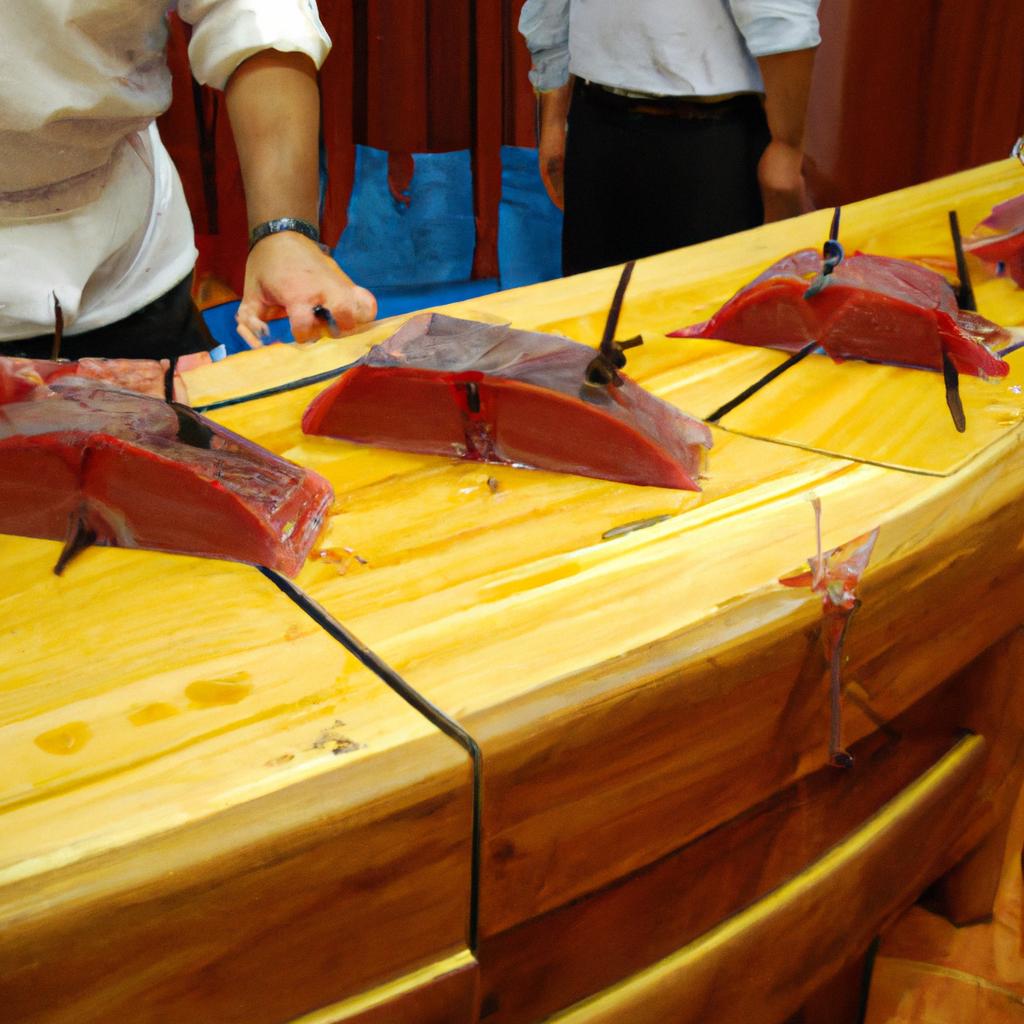 特別な体験！マグロ解体ショー