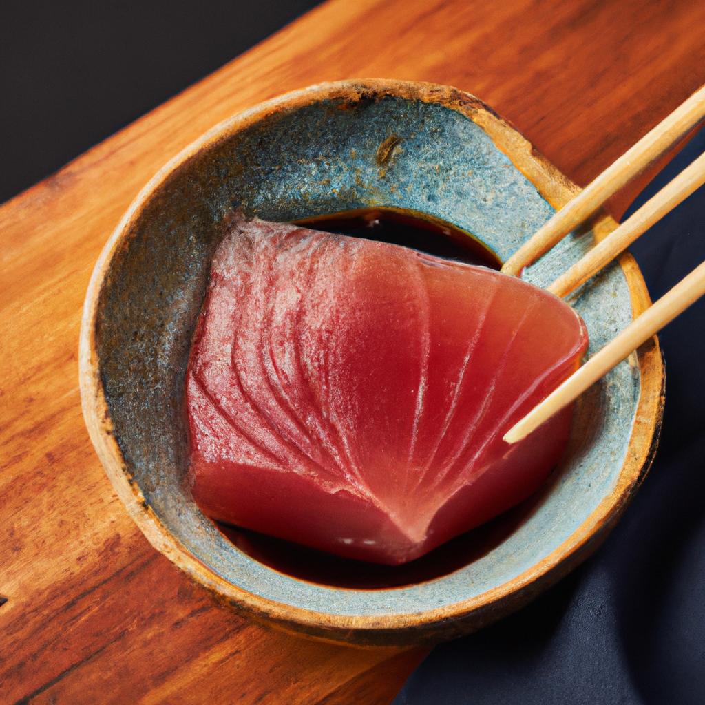 新鮮なマグロ料理
