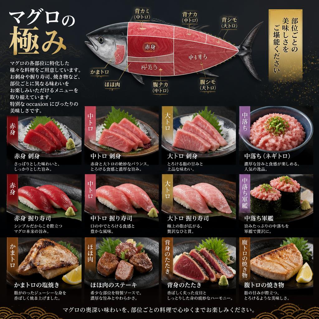 マグロ料理の真髄を味わう