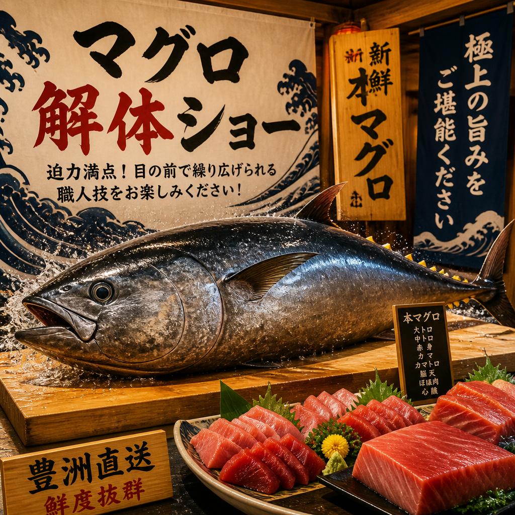 特別なマグロ解体ショー