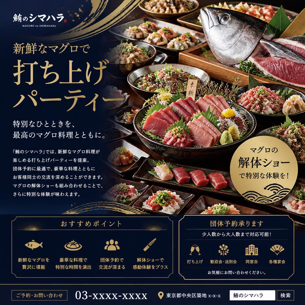 『鮪のシマハラ』の打ち上げパーティー