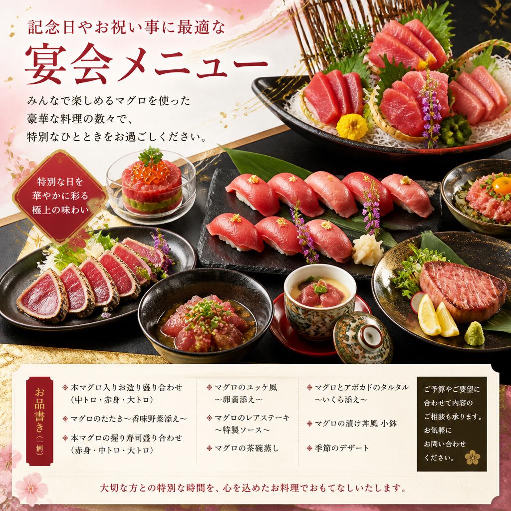 特別な宴会メニュー